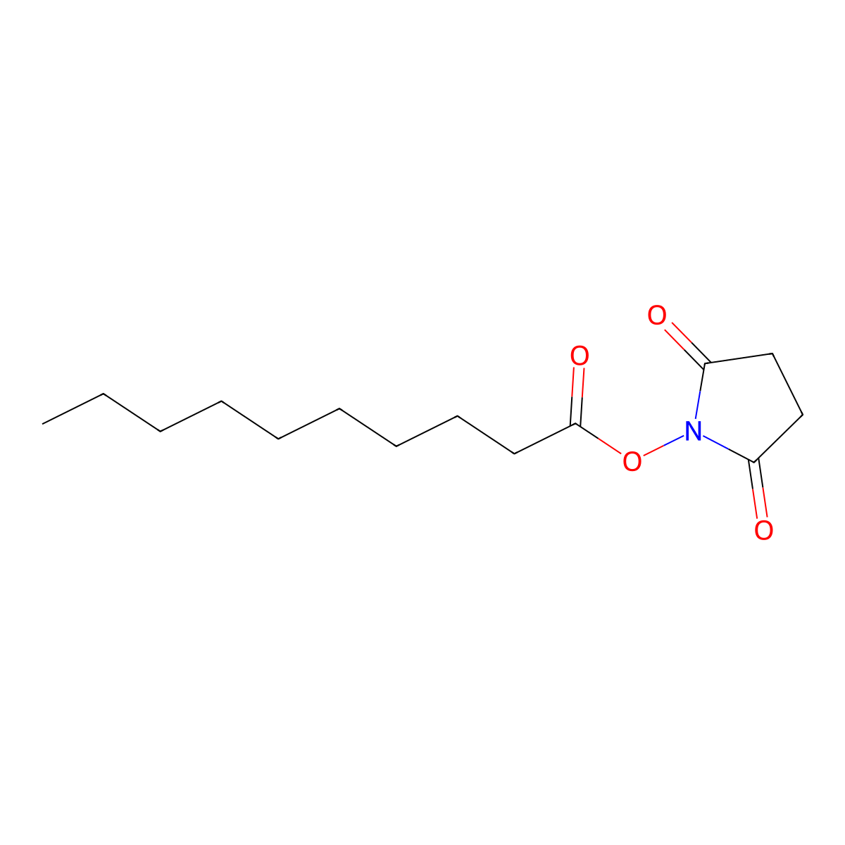 N-Succinimidyl Decanoate molecular structure, CAS 22102-66-5