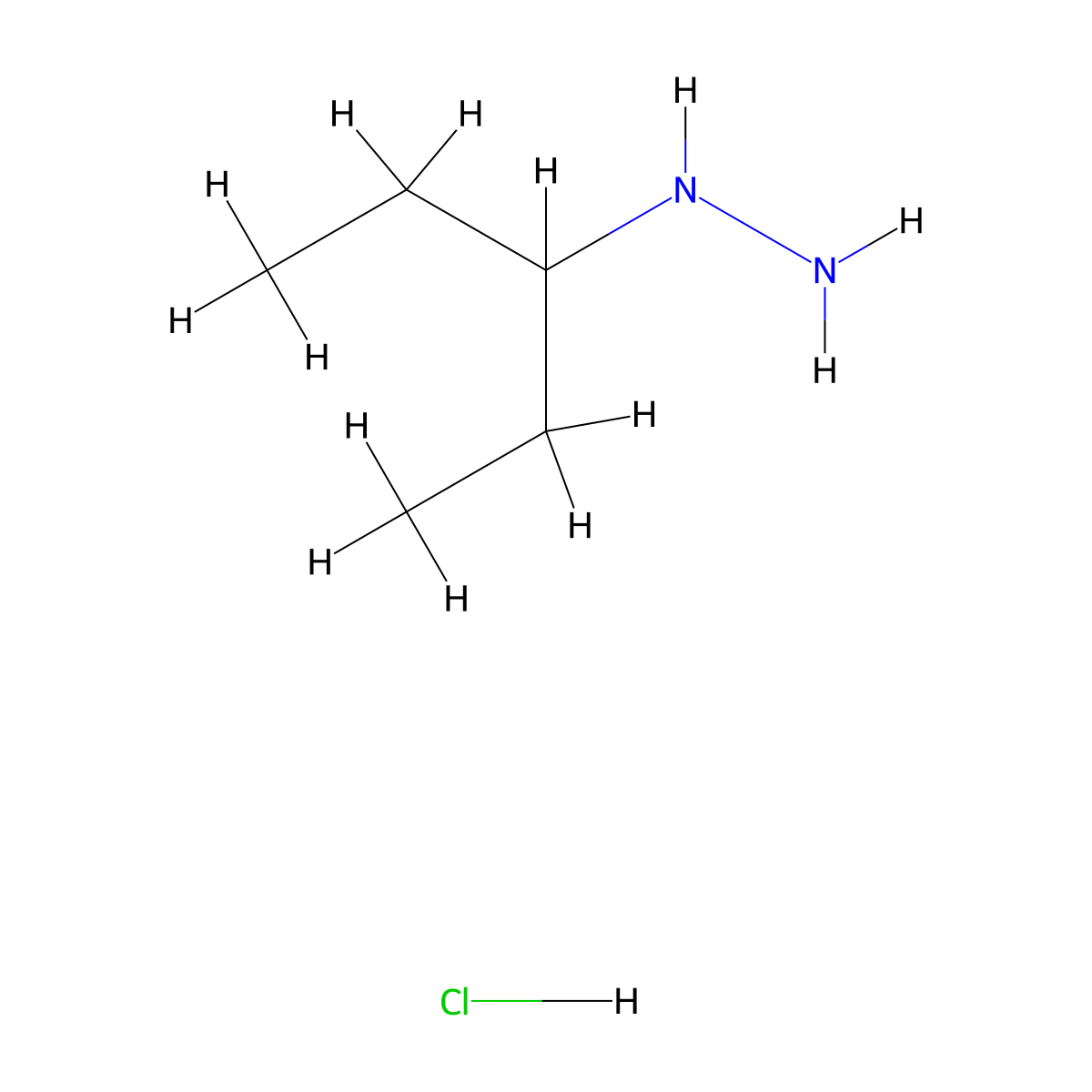 (Pentan-3-yl)hydrazine hydrochloride molecular structure, CAS 221024-42-6