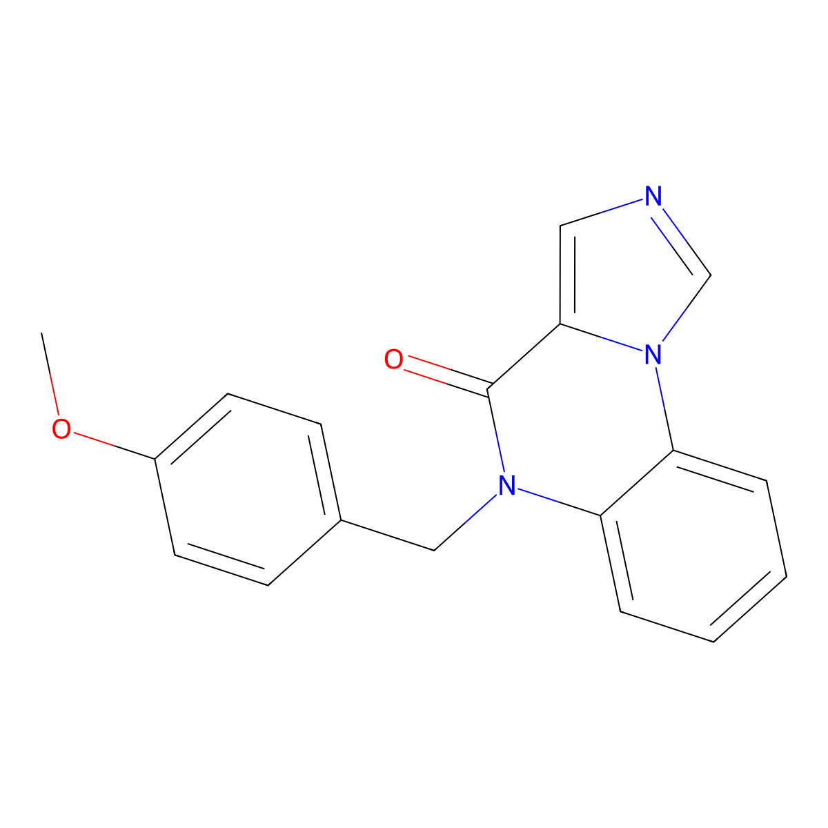 5-(4-Methoxybenzyl)imidazo[1,5-a]quinoxalin-4(5H)-one molecular structure, CAS 221025-37-2