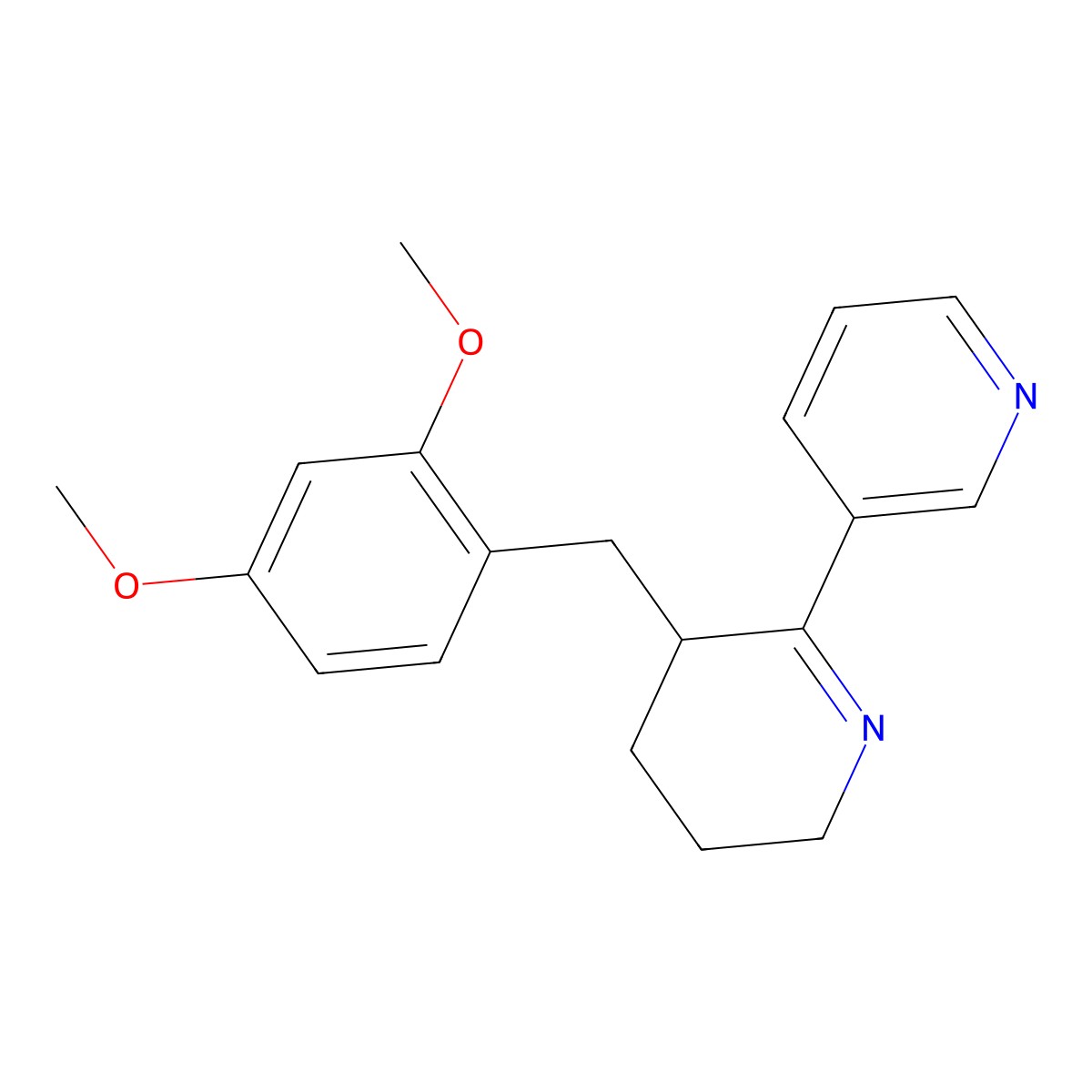 3-(2,4-Dimethoxybenzyl)-3,4,5,6-tetrahydro-2,3'-bipyridine molecular structure, CAS 221029-79-4