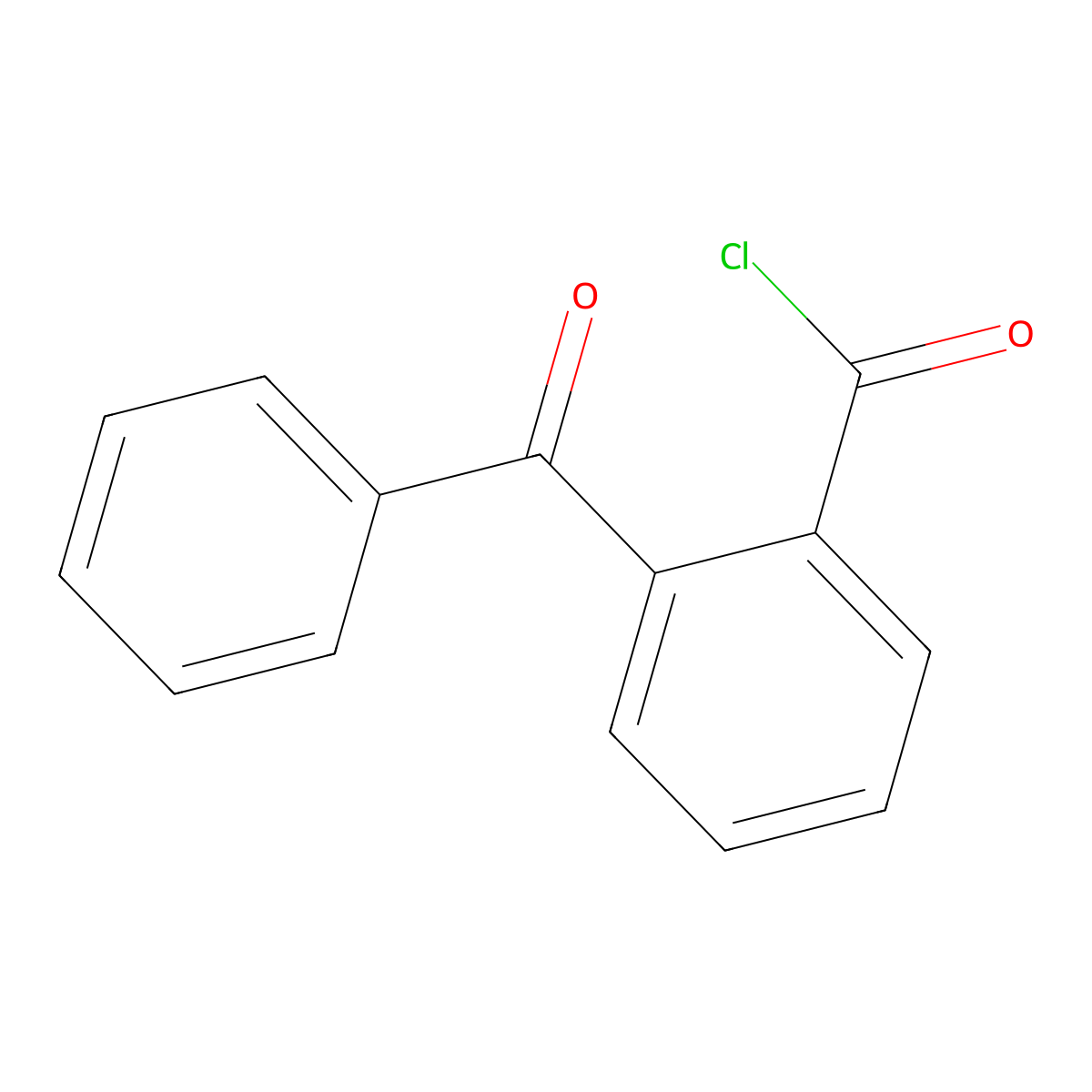 2-Benzoylbenzoyl chloride molecular structure, CAS 22103-85-1