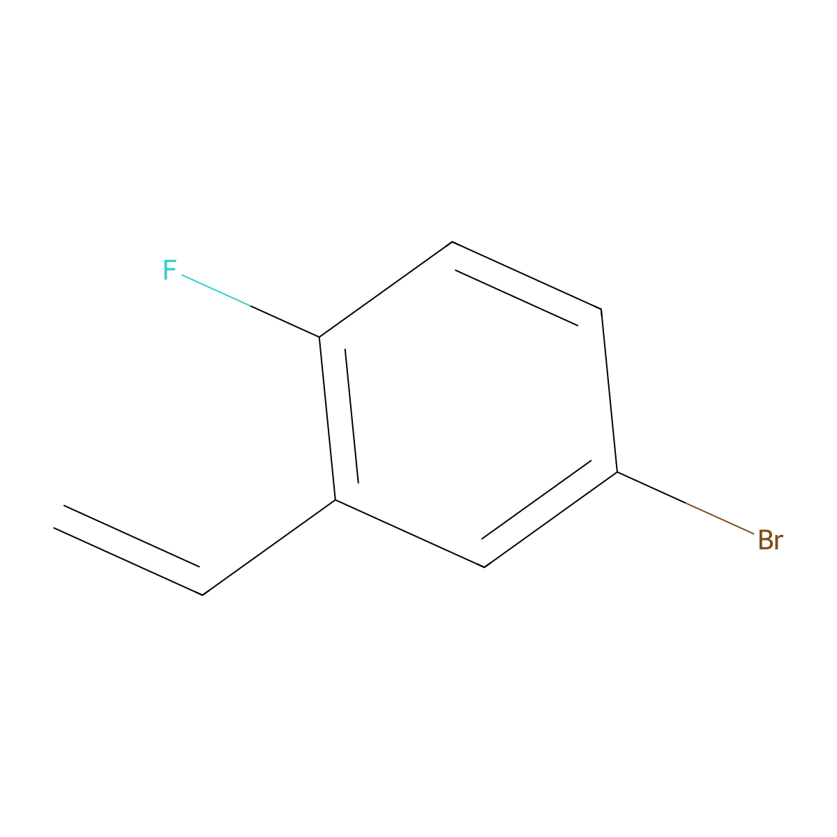 4-Bromo-2-ethenyl-1-fluorobenzene molecular structure, CAS 221030-92-8