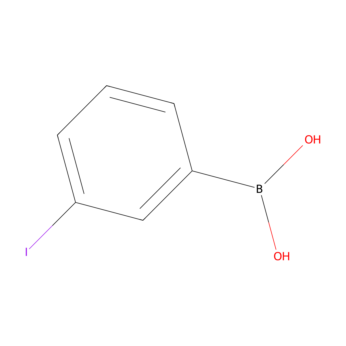 3-Iodophenylboronic acid molecular structure, CAS 221037-98-5