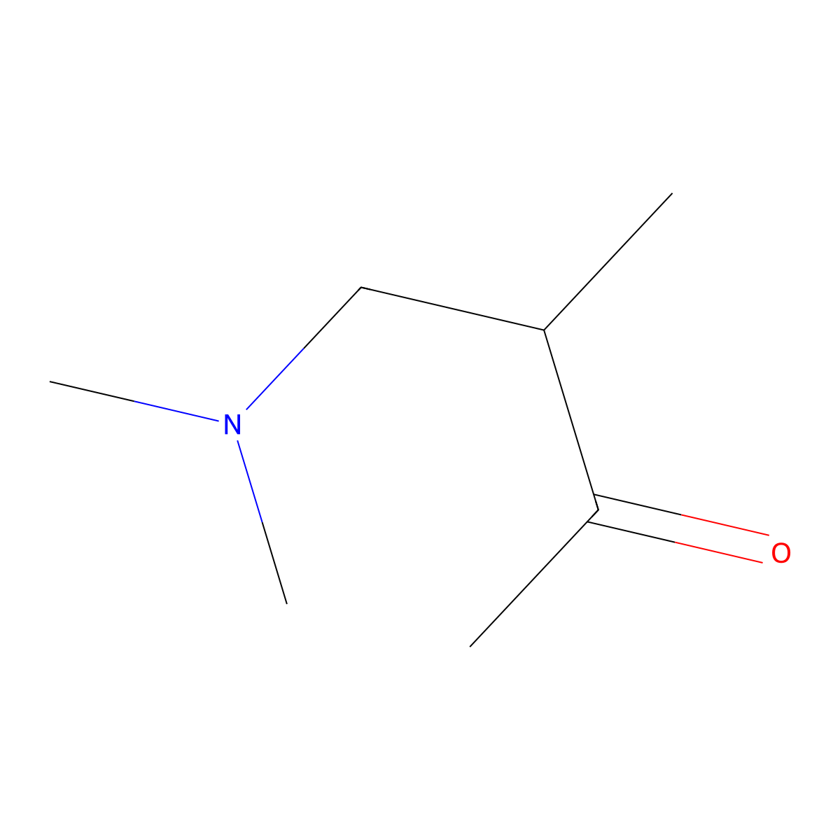 4-Dimethylamino-3-methyl-2-butanone molecular structure, CAS 22104-62-7