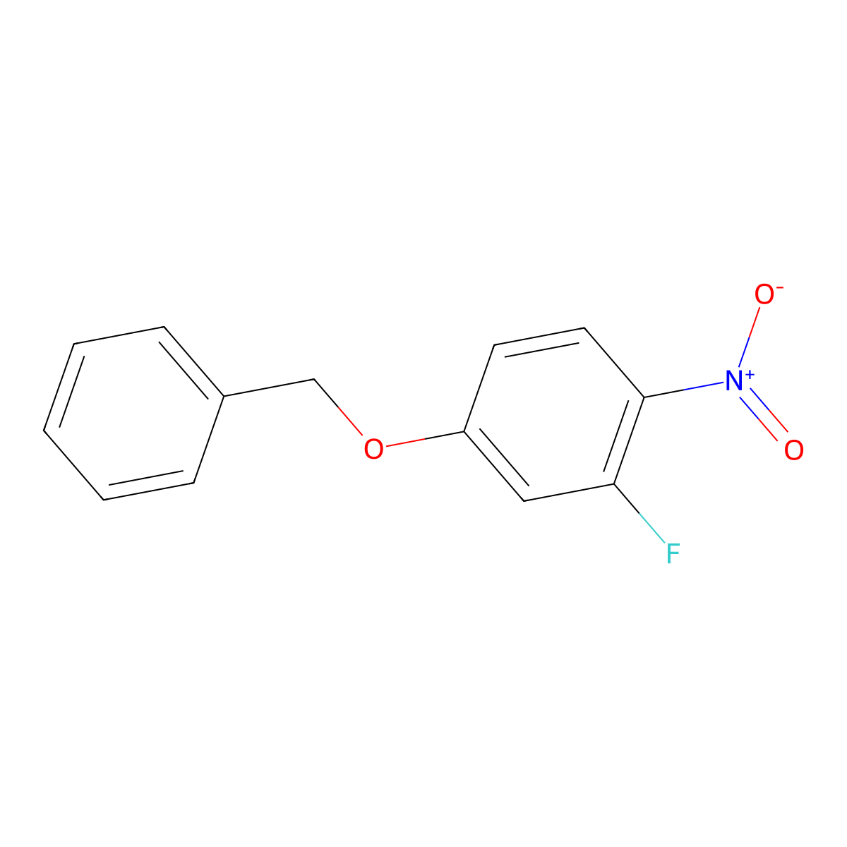 4-Benzyloxy-2-fluoro-1-nitrobenzene molecular structure, CAS 221040-07-9