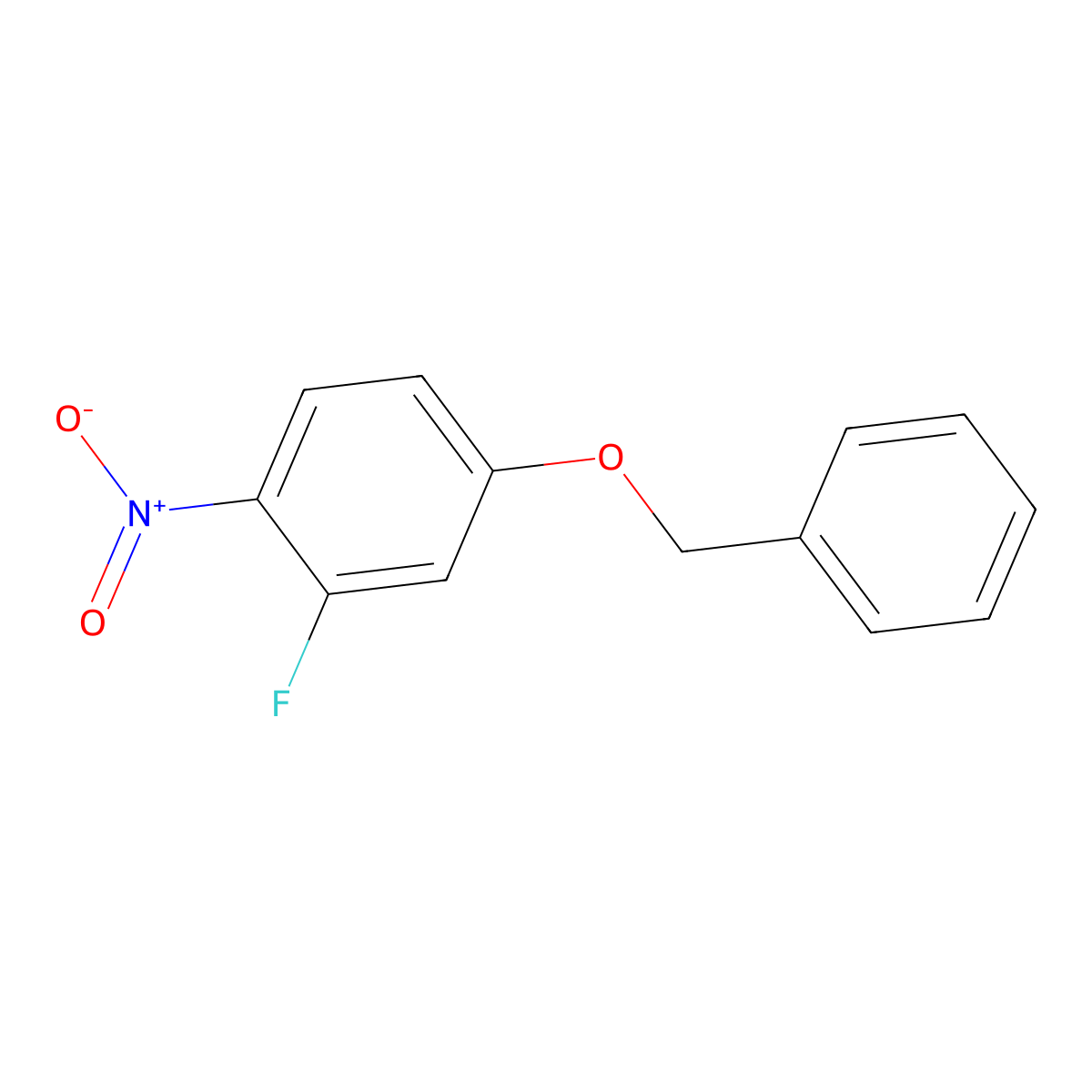 4-Benzyloxy-2-fluoro-1-nitrobenzene molecular structure, CAS 221040-07-9