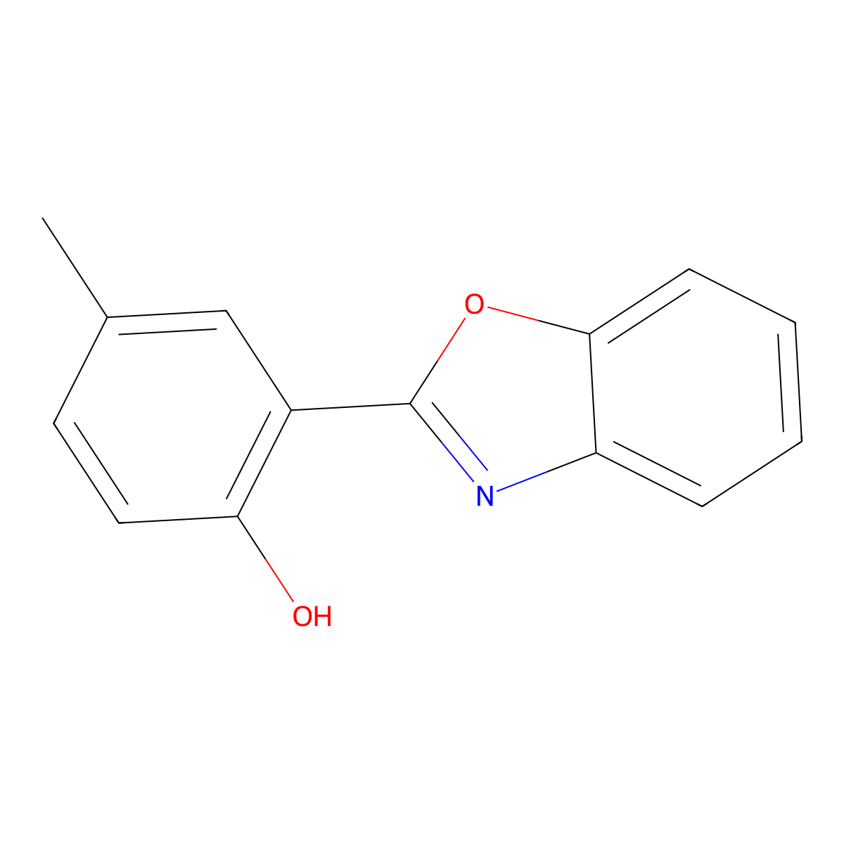 2-(Benzo[d]oxazol-2-yl)-4-methylphenol molecular structure, CAS 22105-53-9