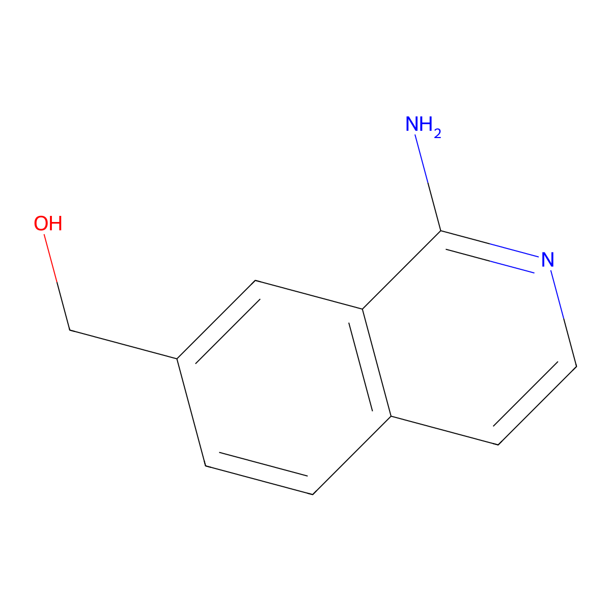 (1-Aminoisoquinolin-7-yl)methanol molecular structure, CAS 221050-76-6