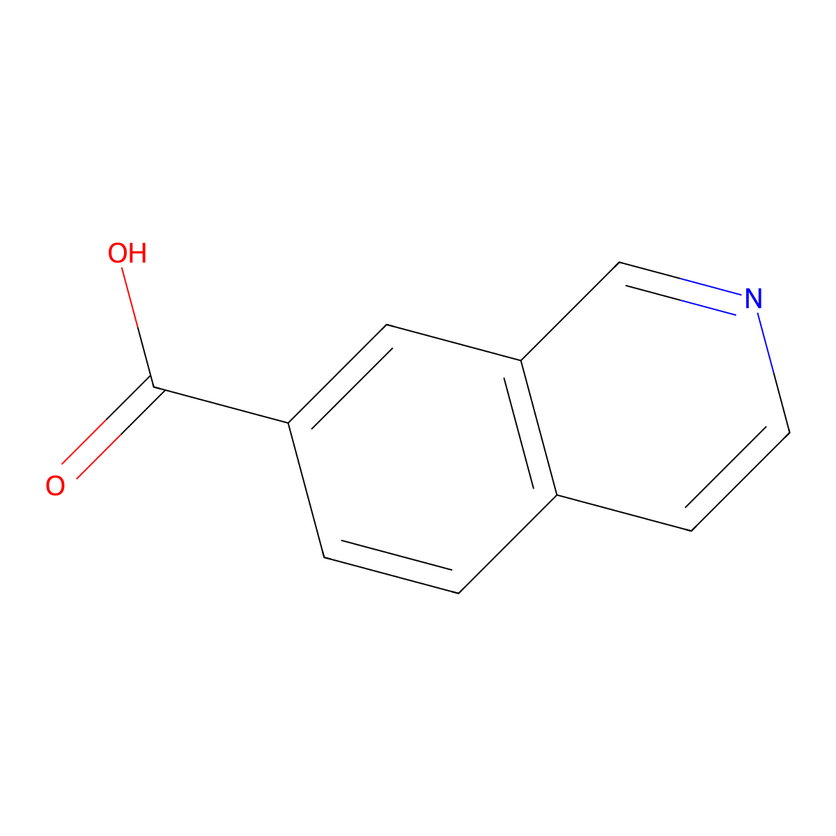 Isoquinoline-7-carboxylic acid molecular structure, CAS 221050-96-0