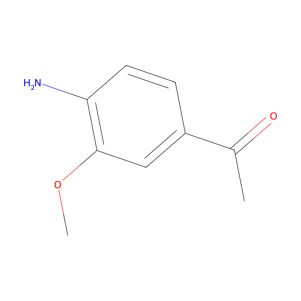 1-(4-Amino-3-methoxyphenyl)ethan-1-one molecular structure, CAS 22106-40-7