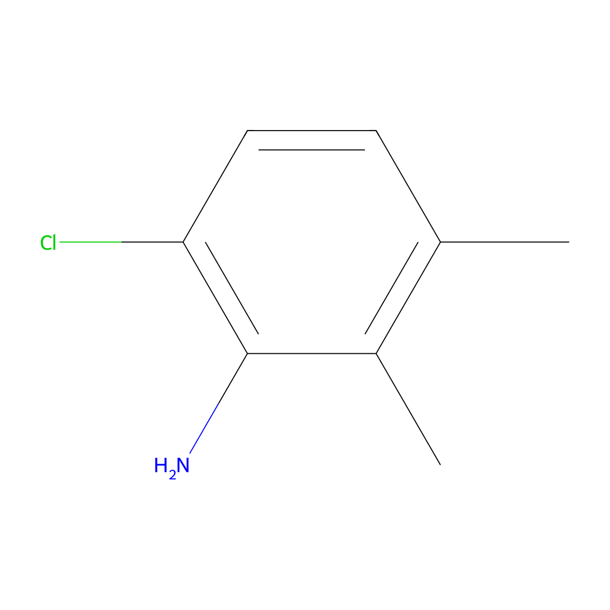 6-Chloro-2,3-dimethylaniline molecular structure, CAS 221068-69-5