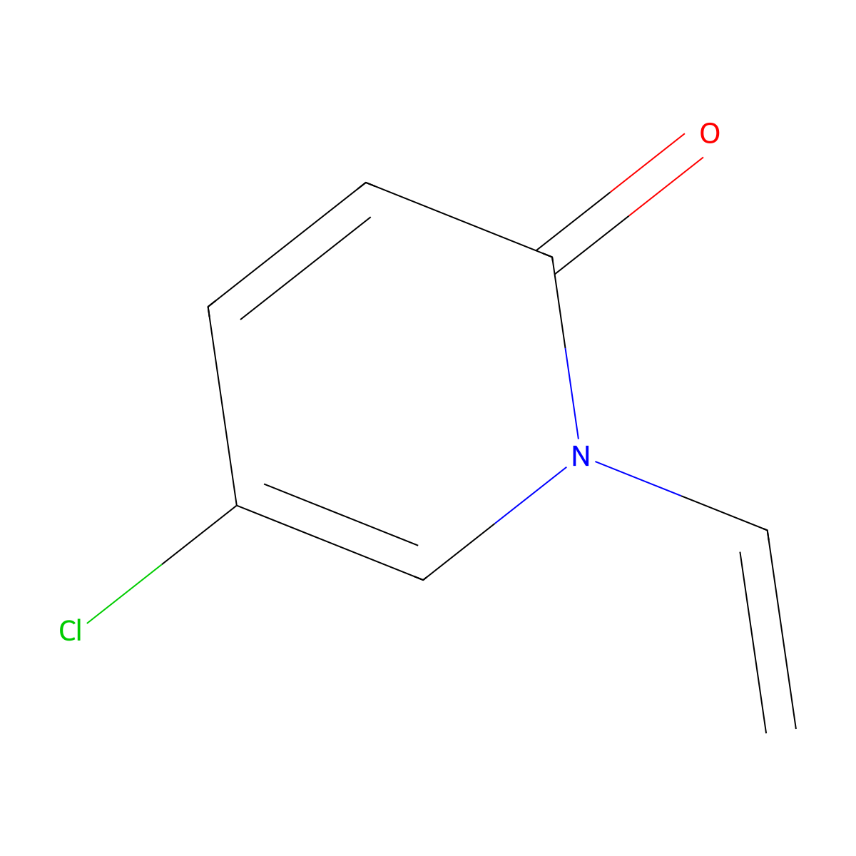 5-Chloro-1-ethenyl-2(1H)-pyridinone molecular structure, CAS 22109-28-0