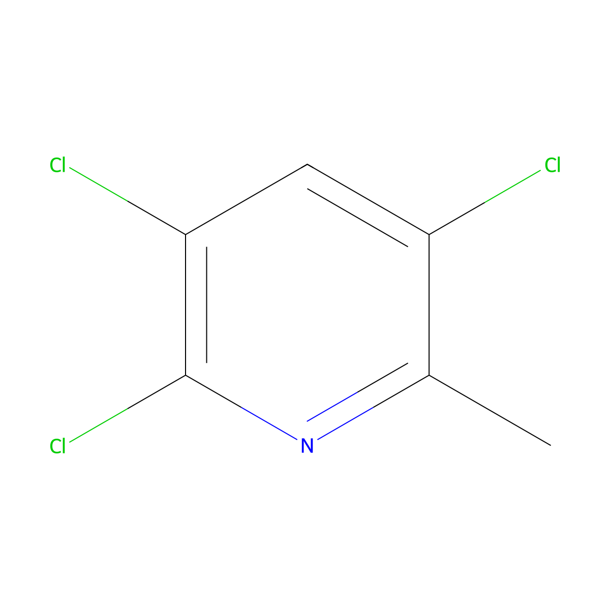 2,3,5-Trichloro-6-methylpyridine molecular structure, CAS 22109-56-4