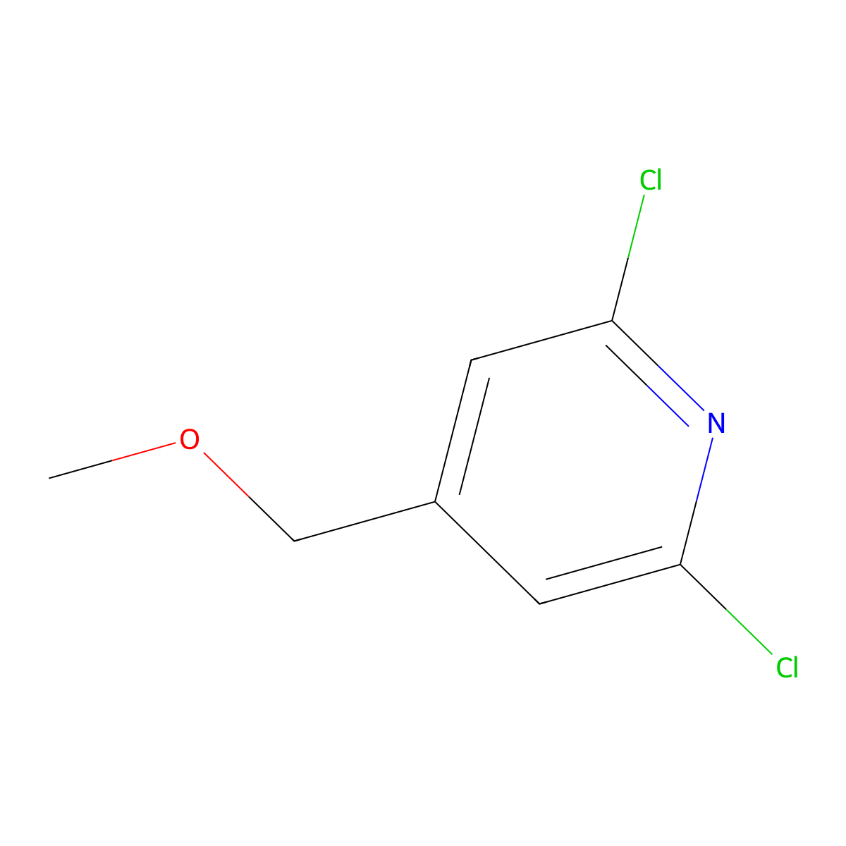 2,6-Dichloro-4-(methoxymethyl)pyridine molecular structure, CAS 221093-39-6