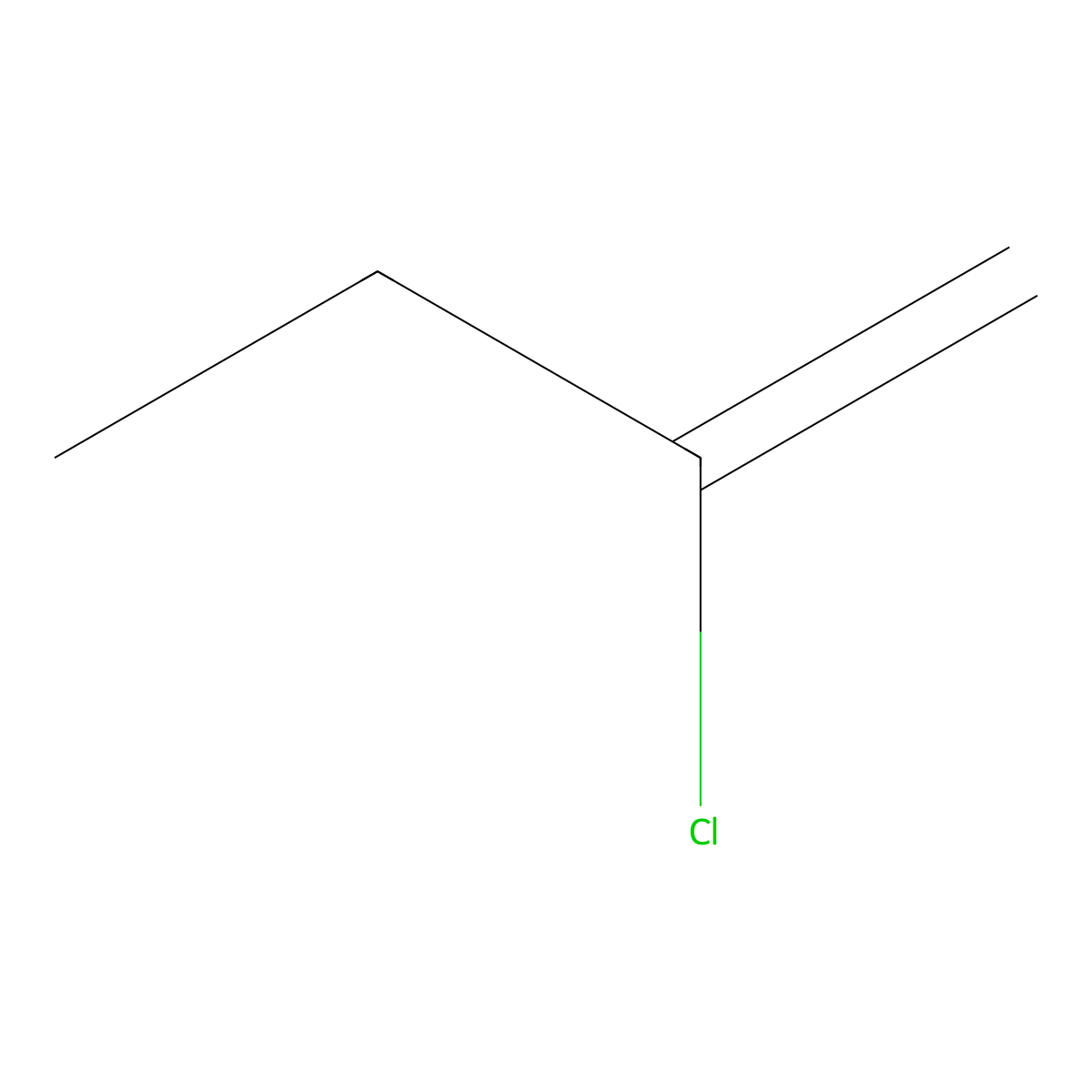 1-Butene, 2-chloro- molecular structure, CAS 2211-70-3