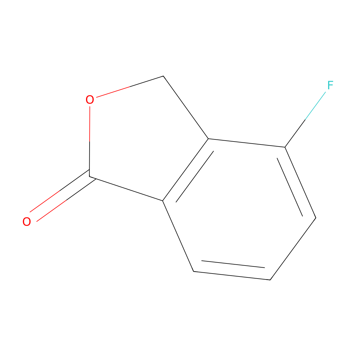 4-Fluoro-1,3-dihydro-2-benzofuran-1-one molecular structure, CAS 2211-81-6