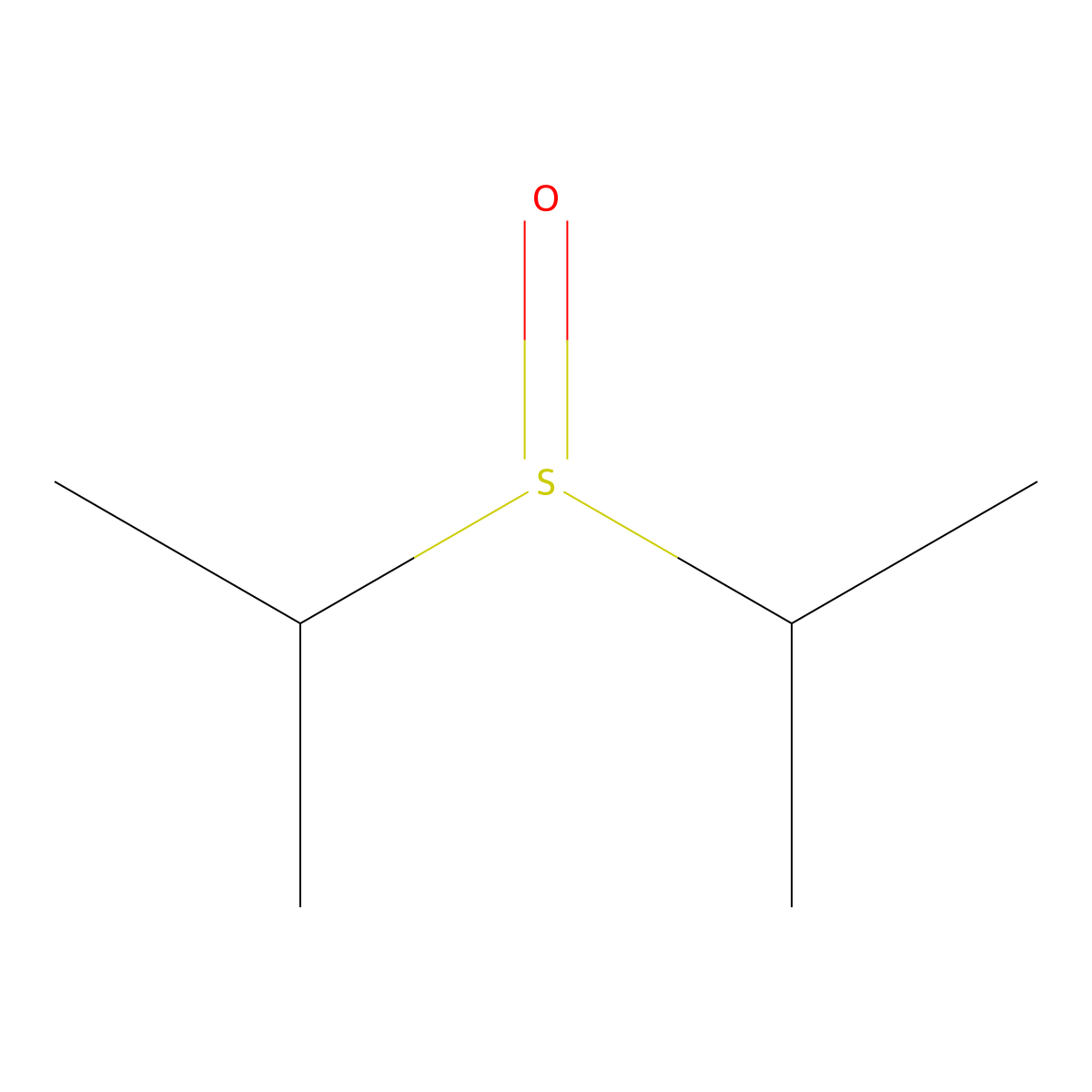 Isopropyl sulfoxide molecular structure, CAS 2211-89-4