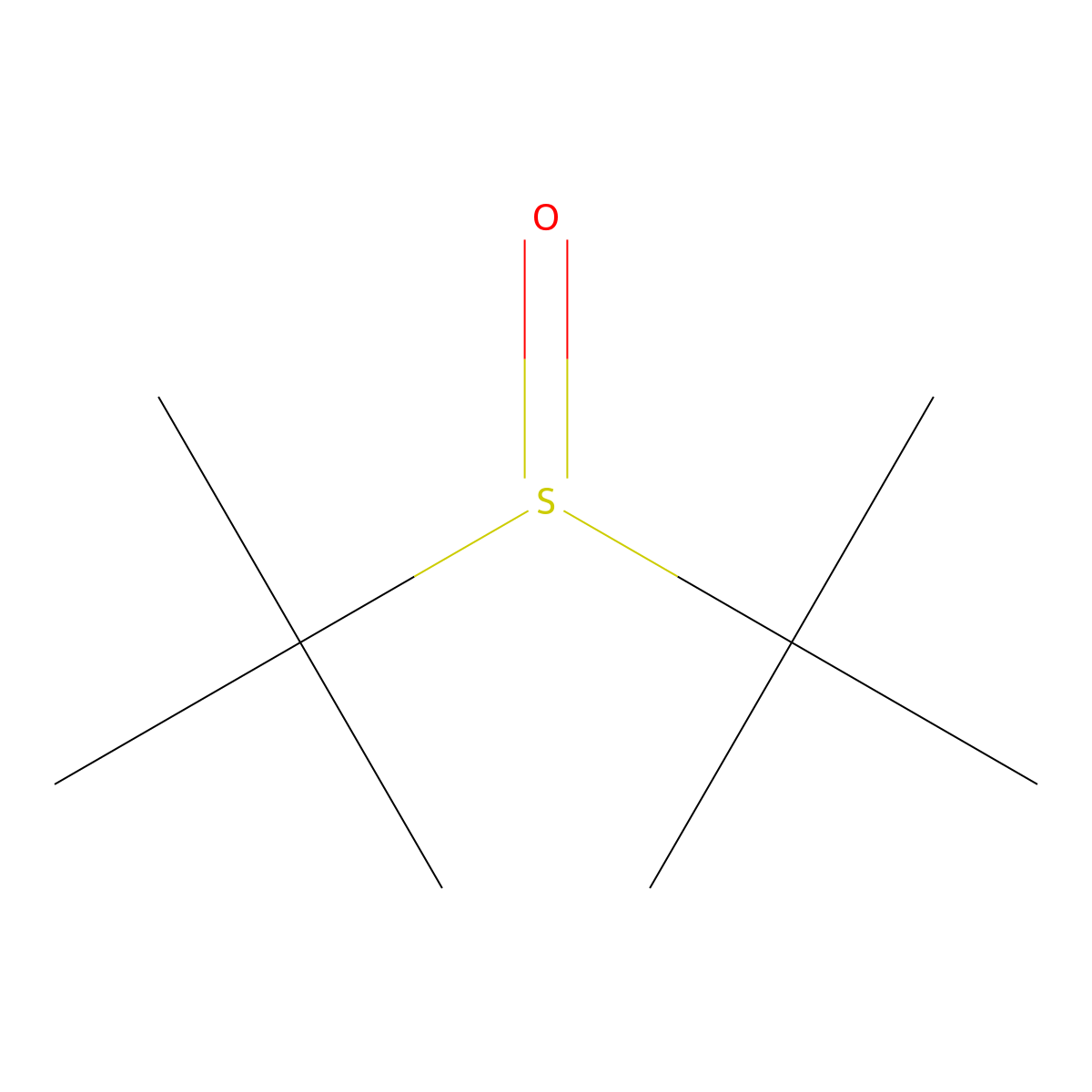 Di-tert-butyl sulfoxide molecular structure, CAS 2211-92-9