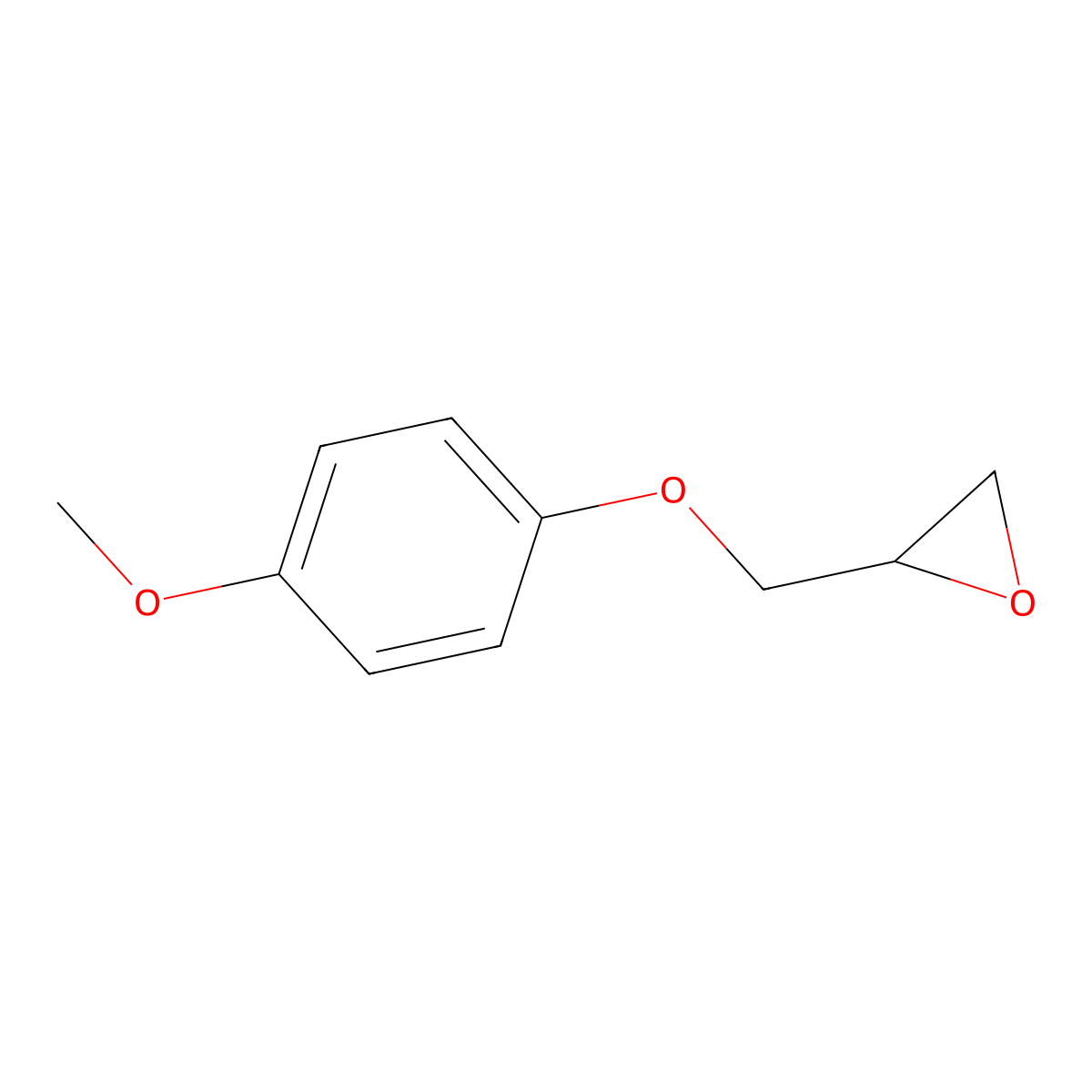 2,3-Epoxypropyl 4'-methoxyphenyl ether molecular structure, CAS 2211-94-1