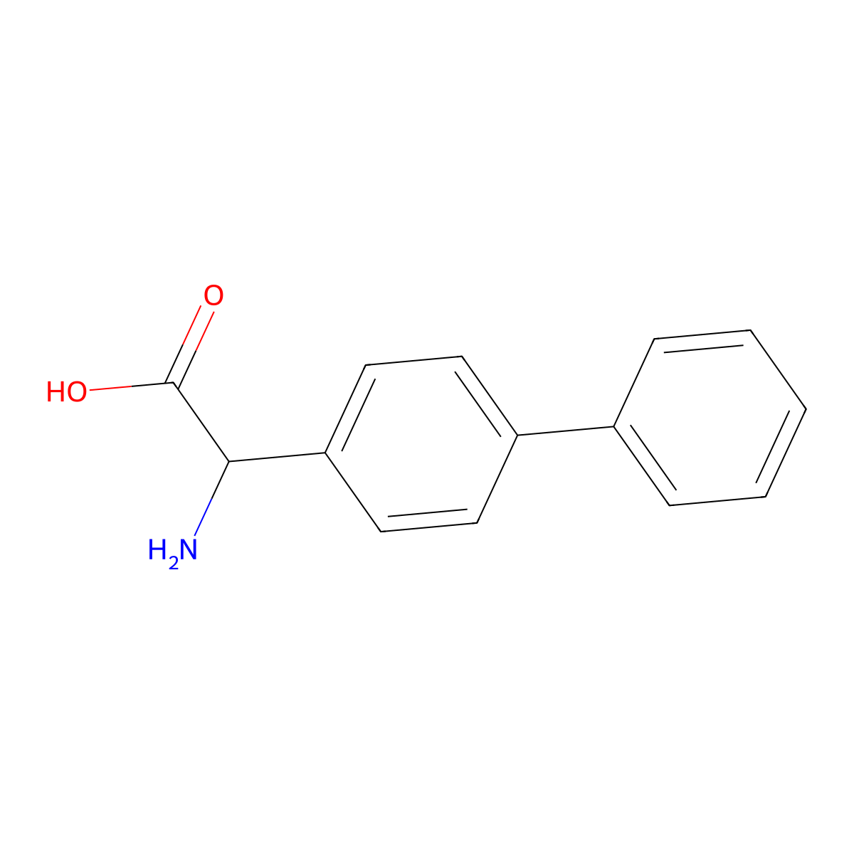 Amino-biphenyl-4-YL-acetic acid molecular structure, CAS 221101-61-7