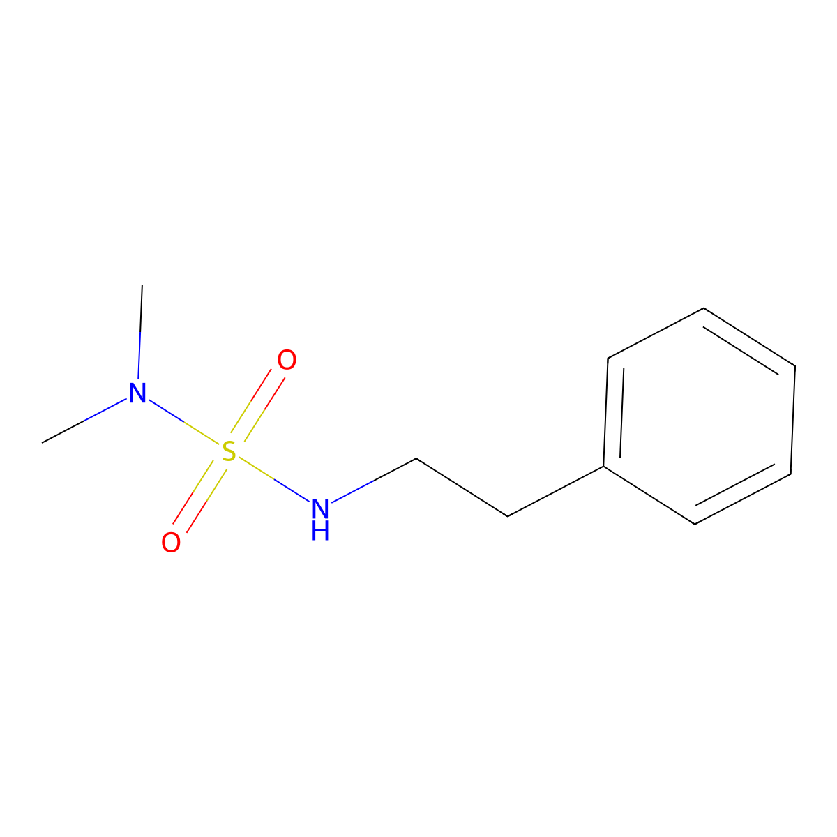2-(Dimethylsulfamoylamino)ethylbenzene molecular structure, CAS 221102-32-5