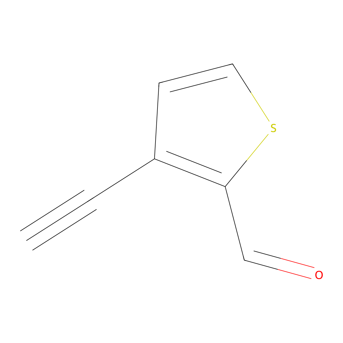 3-Ethynylthiophene-2-carbaldehyde molecular structure, CAS 221103-69-1