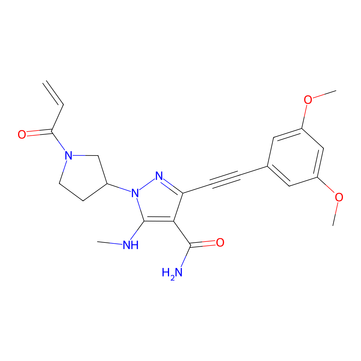 Gunagratinib molecular structure, CAS 2211082-53-8