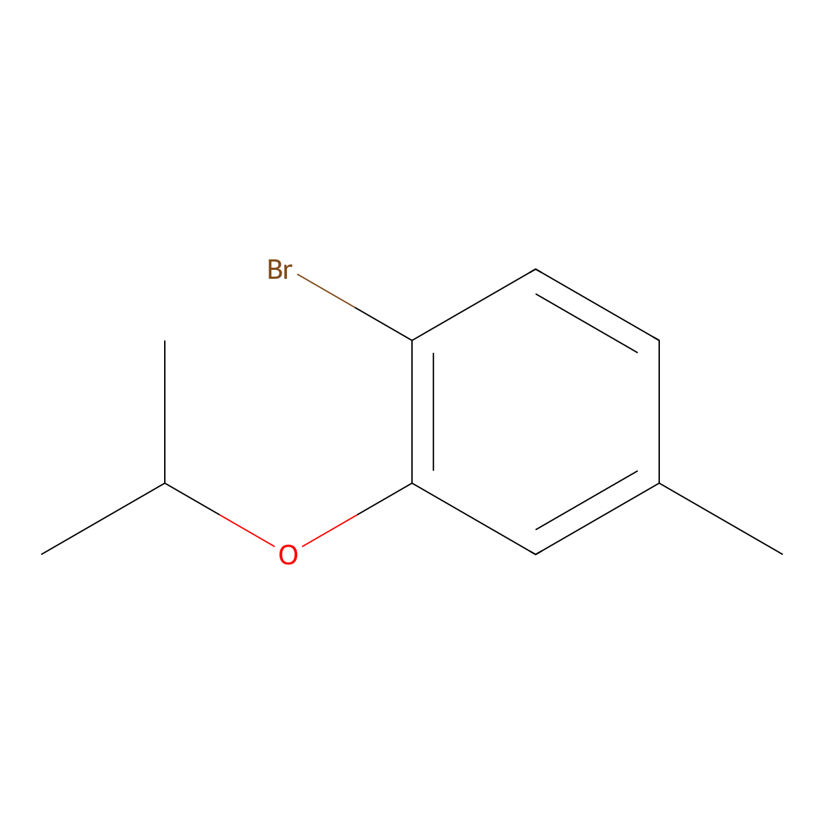 1-Bromo-2-isopropoxy-4-methylbenzene molecular structure, CAS 221111-02-0