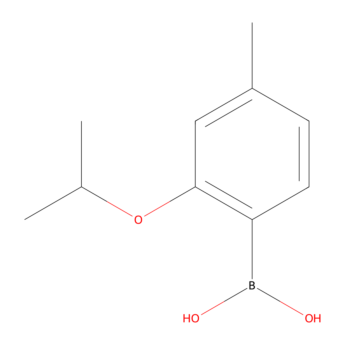 2-Isopropoxy-4-methylphenylboronic acid molecular structure, CAS 221111-03-1