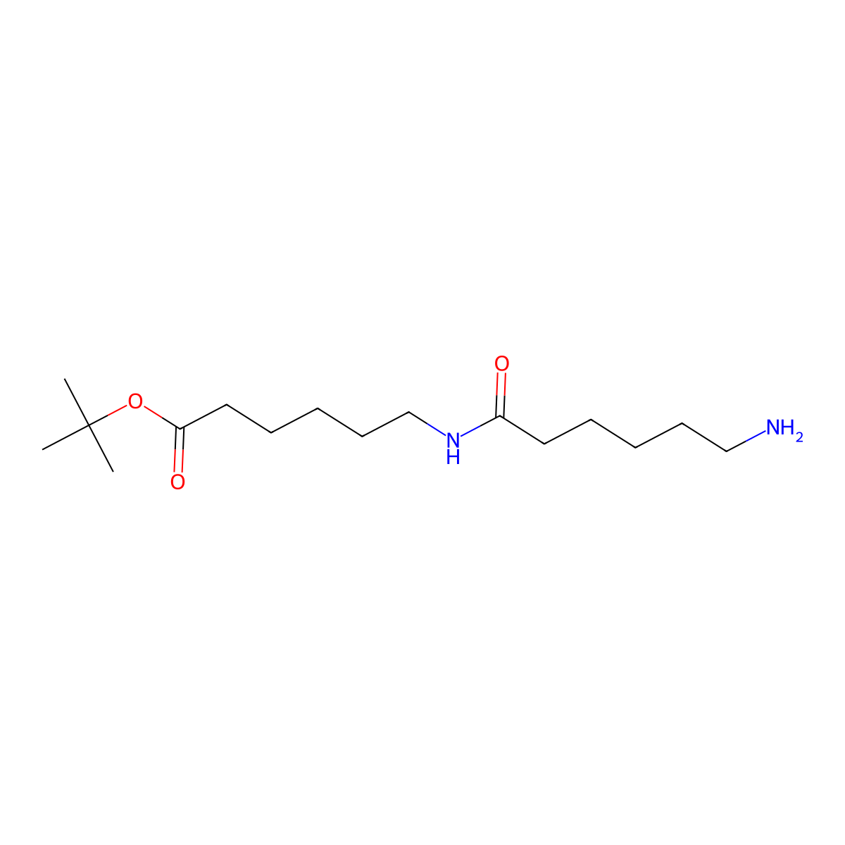 Tert-butyl 6-(6-aminohexanamido)hexanoate molecular structure, CAS 2211117-42-7