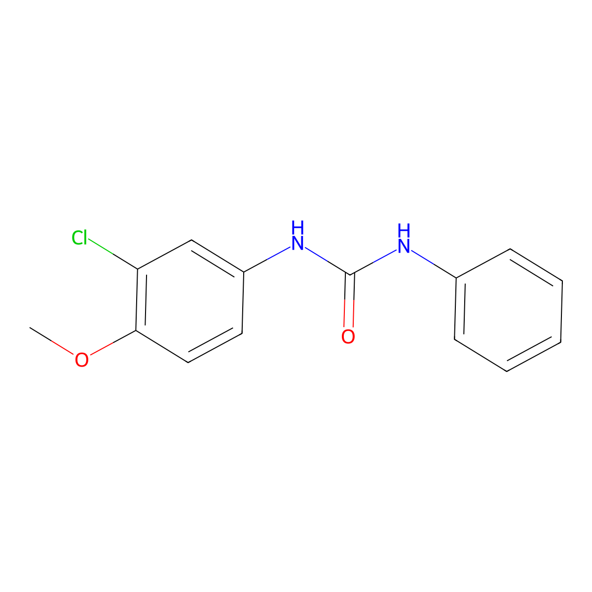 1-(3-Chloro-4-methoxyphenyl)-3-phenylurea molecular structure, CAS 221116-78-5