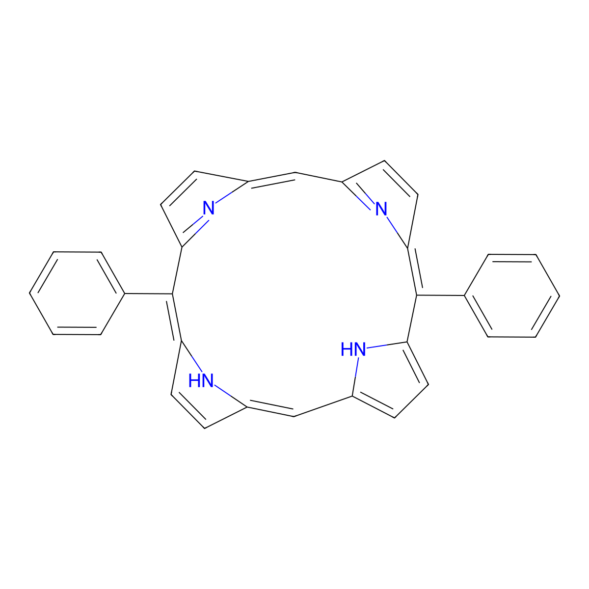 5,15-Diphenyl-21H,23H-porphine molecular structure, CAS 22112-89-6