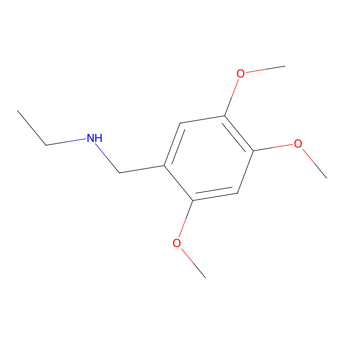 N-ethyl-N-(2,4,5-trimethoxybenzyl)amine molecular structure, CAS 221128-76-3