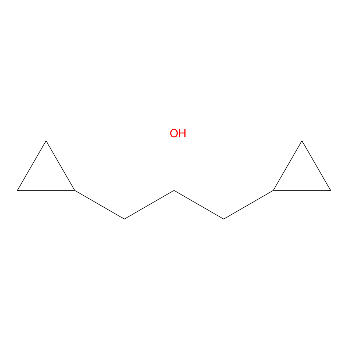 1,3-Dicyclopropylpropan-2-ol molecular structure, CAS 221137-56-0