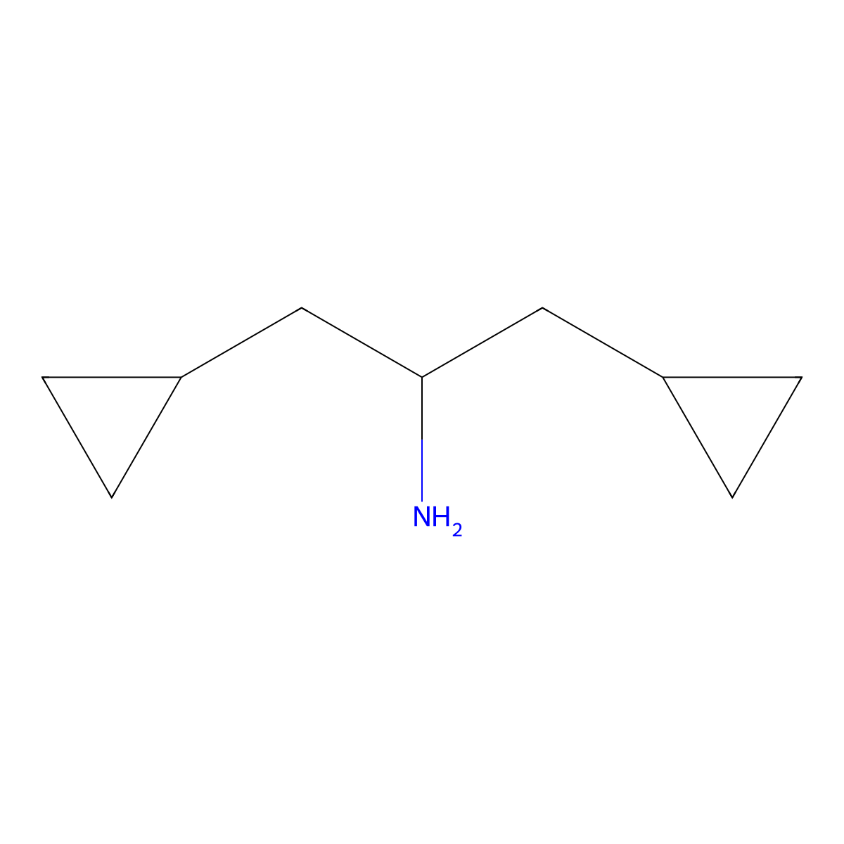 1,3-Dicyclopropylpropan-2-amine molecular structure, CAS 221137-60-6