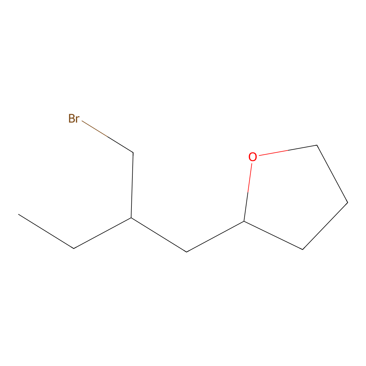 2-[2-(Bromomethyl)butyl]oxolane molecular structure, CAS 22115-62-4