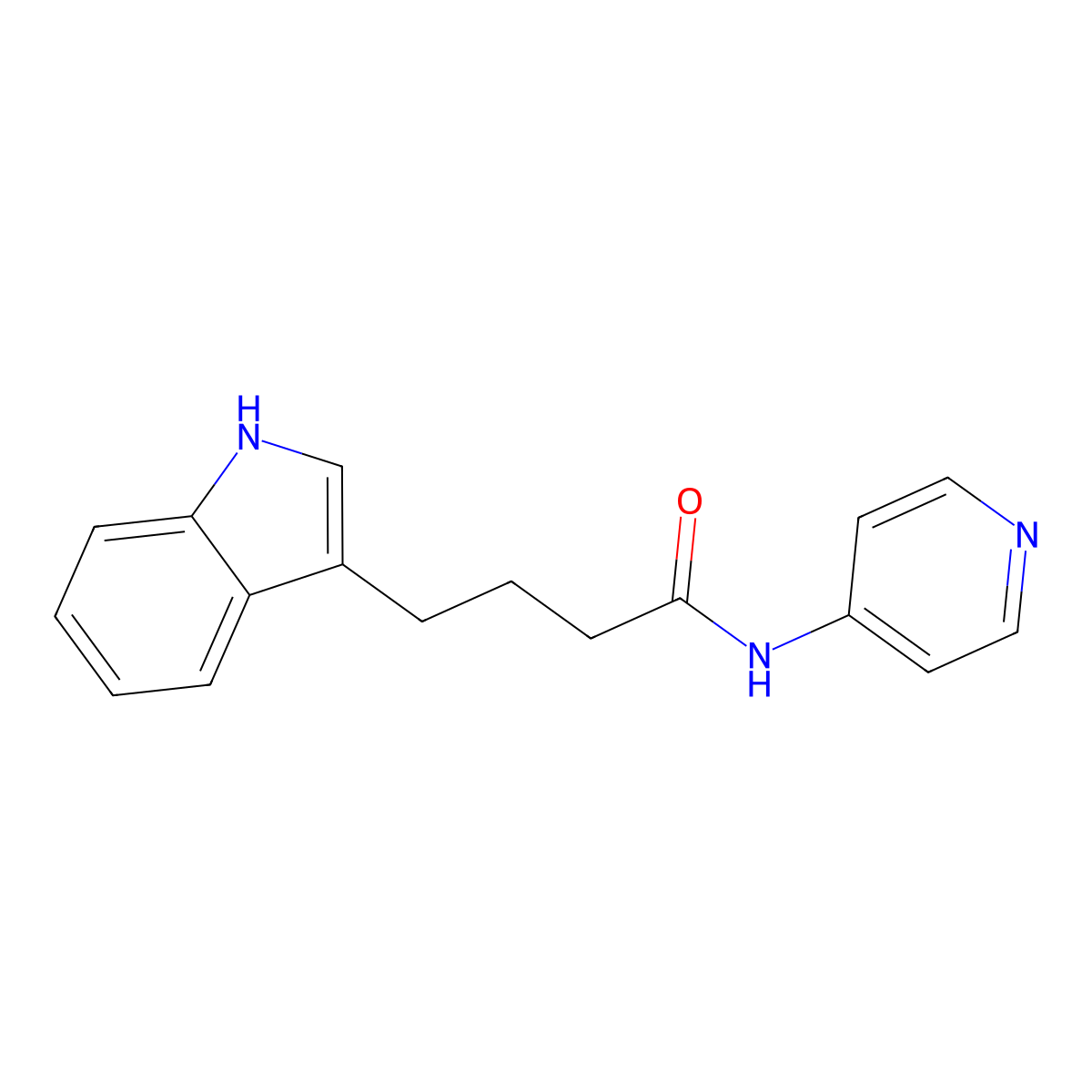 4-(1H-indol-3-yl)-N-(pyridin-4-yl)butanamide molecular structure, CAS 221188-54-1