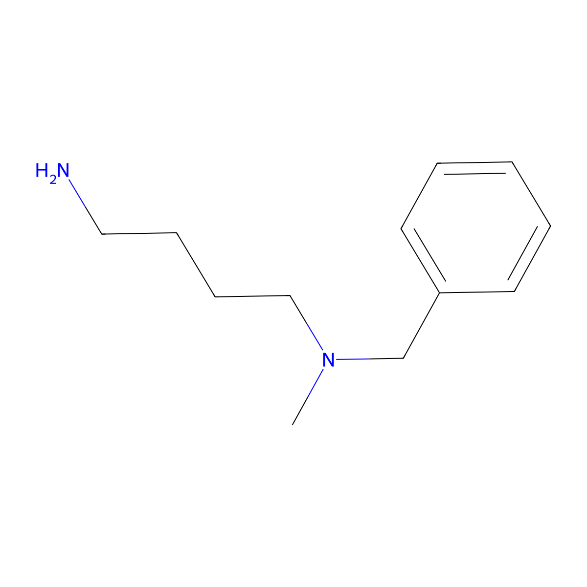 (4-Aminobutyl)(benzyl)methylamine molecular structure, CAS 221196-25-4