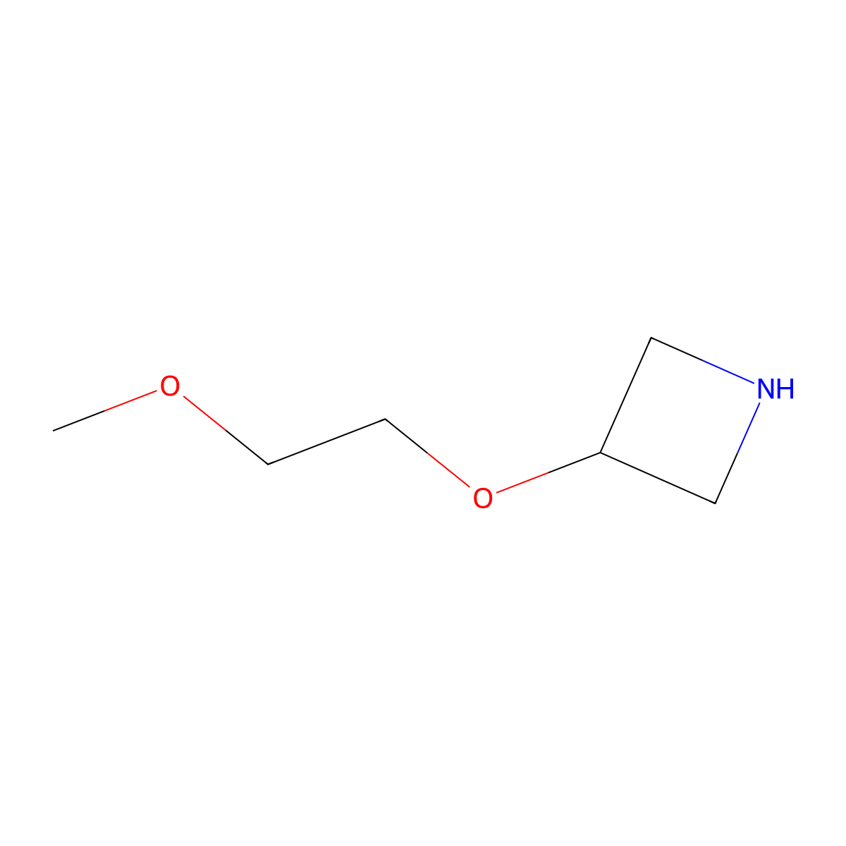 3-(2-Methoxyethoxy)azetidine molecular structure, CAS 221198-11-4