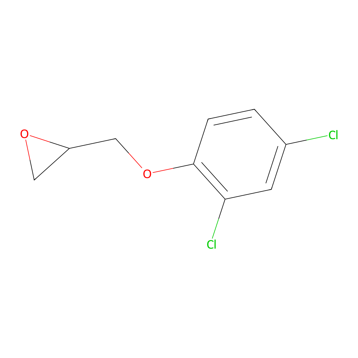 2-[(2,4-Dichlorophenoxy)methyl]oxirane molecular structure, CAS 2212-07-9