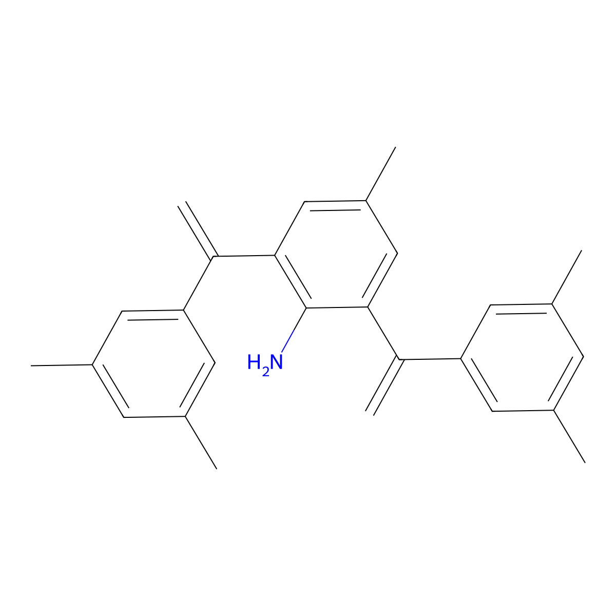 2,6-Bis(1-(3,5-dimethylphenyl)vinyl)-4-methylaniline molecular structure, CAS 2212005-41-7