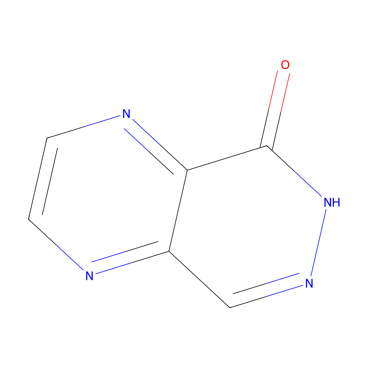Pyrazino[2,3-d]pyridazin-5(6H)-one molecular structure, CAS 22121-00-2