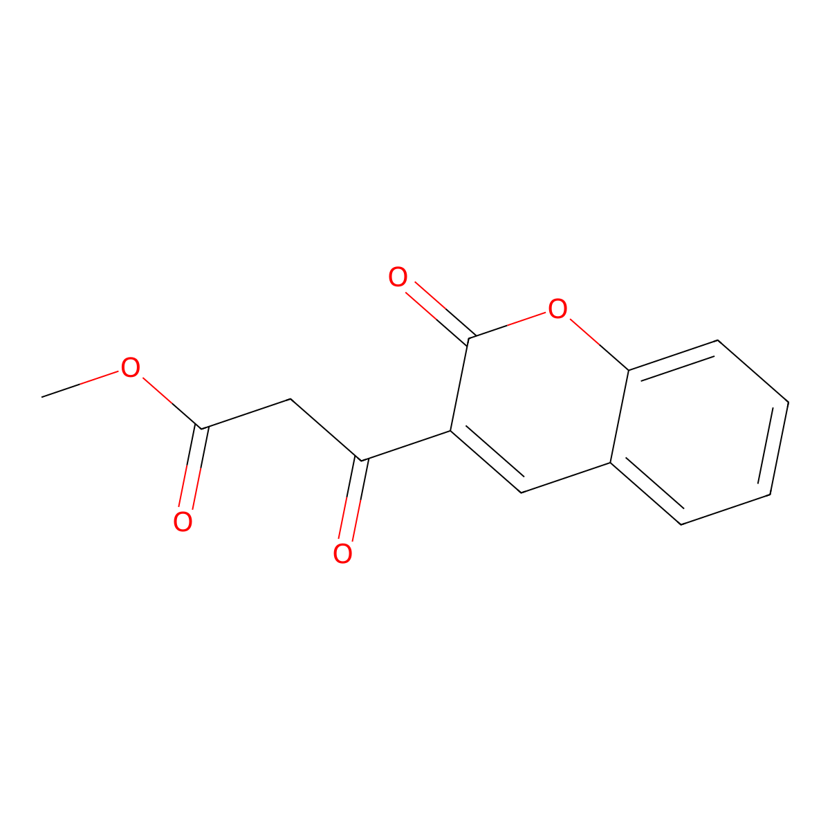 methyl 3-oxo-3-(2-oxo-2H-chromen-3-yl)propanoate molecular structure, CAS 221214-24-0