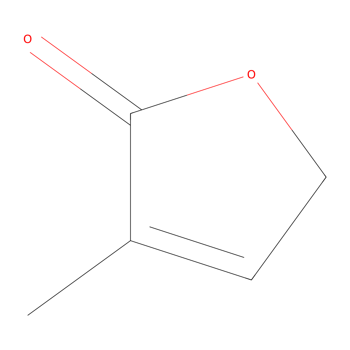 3-Methyl-2(5H)-furanone molecular structure, CAS 22122-36-7