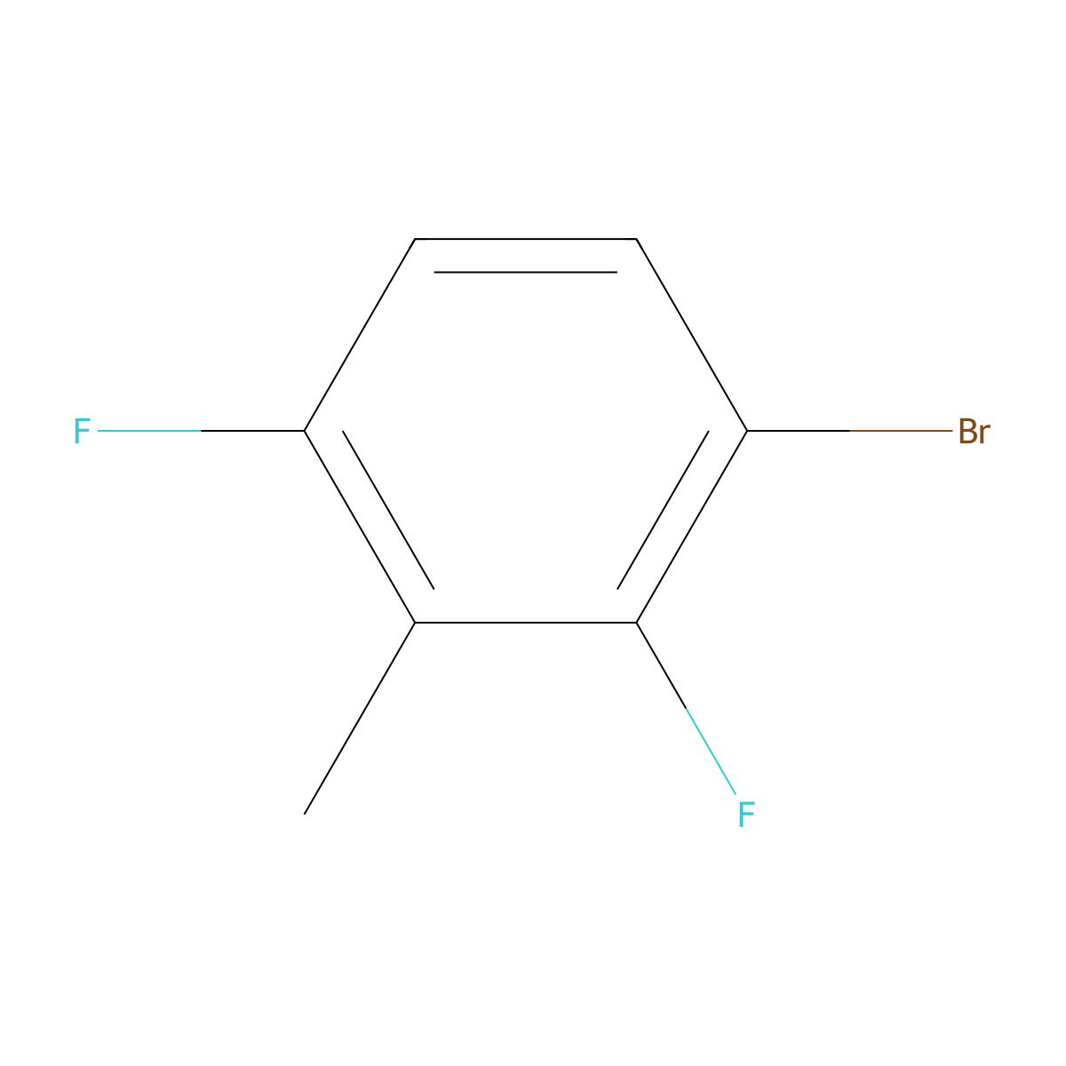 3-Bromo-2,6-difluorotoluene molecular structure, CAS 221220-97-9