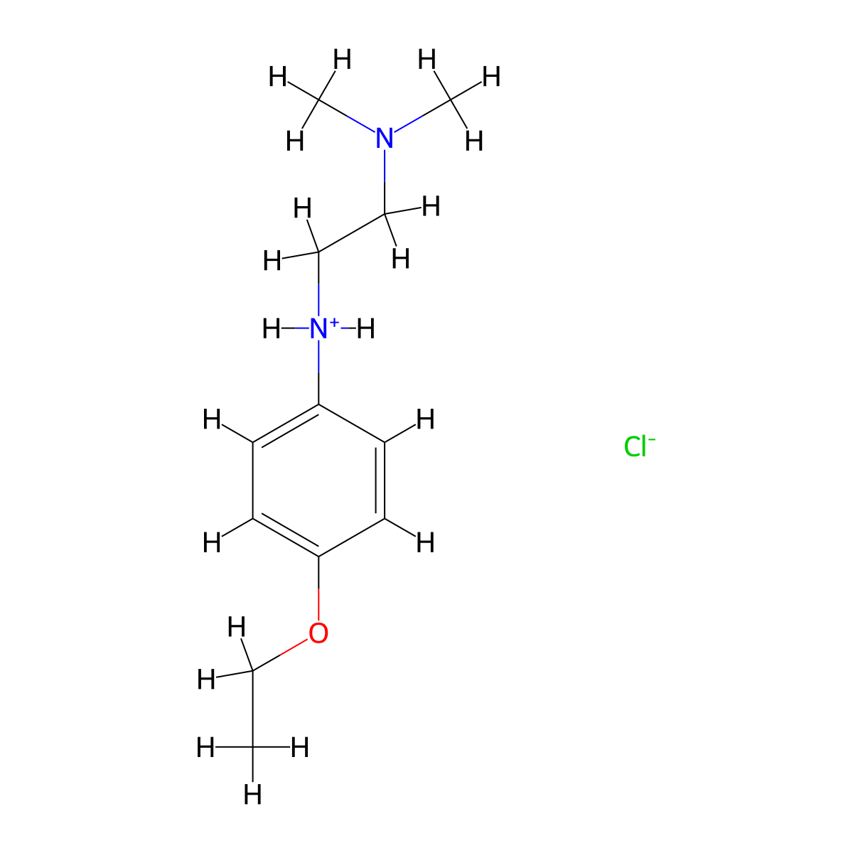 N~2~-(4-Ethoxyphenyl)-N~1~,N~1~-dimethylethane-1,2-diamine--hydrogen chloride (1/1) molecular structure, CAS 22123-27-9
