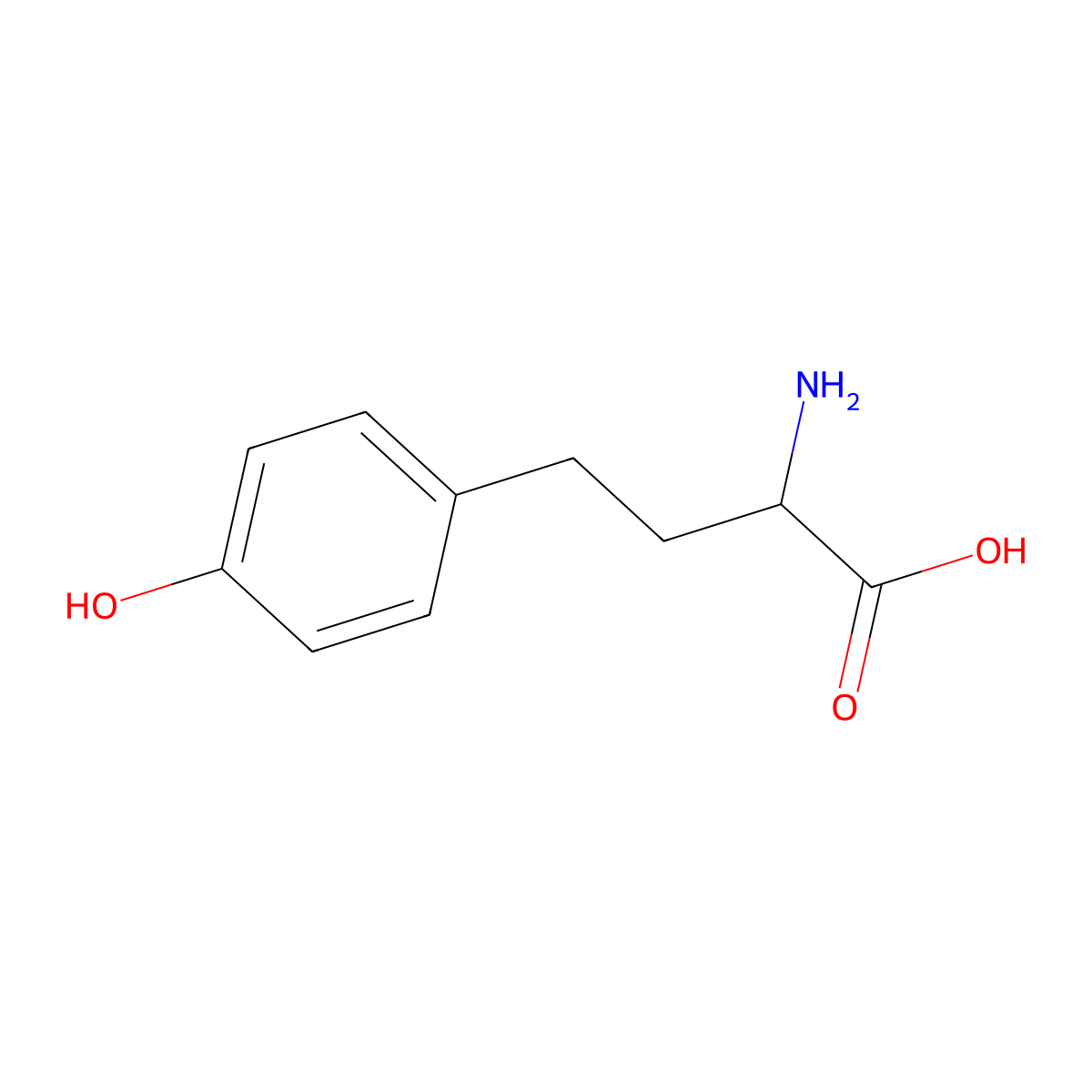 (+)-Homotyrosine molecular structure, CAS 221243-01-2