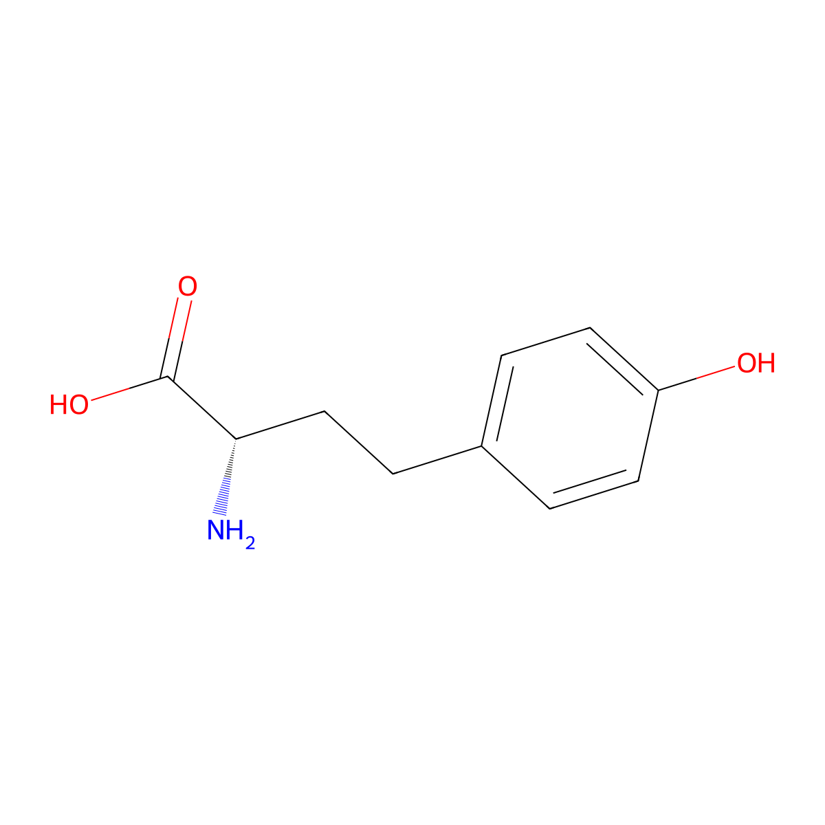 (+)-Homotyrosine molecular structure, CAS 221243-01-2