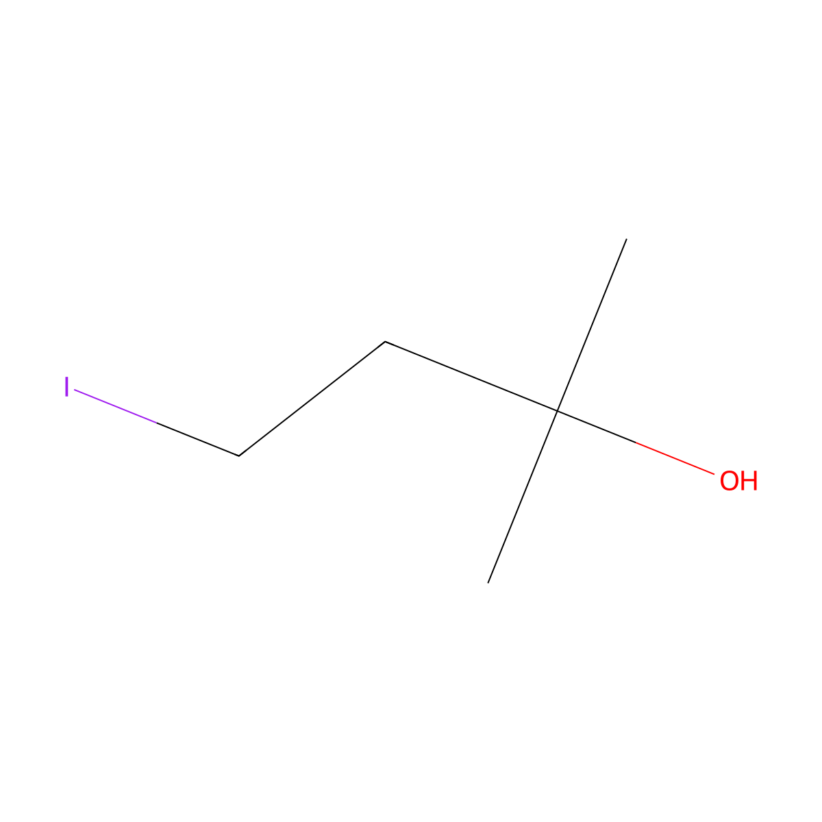 4-Iodo-2-methylbutan-2-ol molecular structure, CAS 221248-59-5