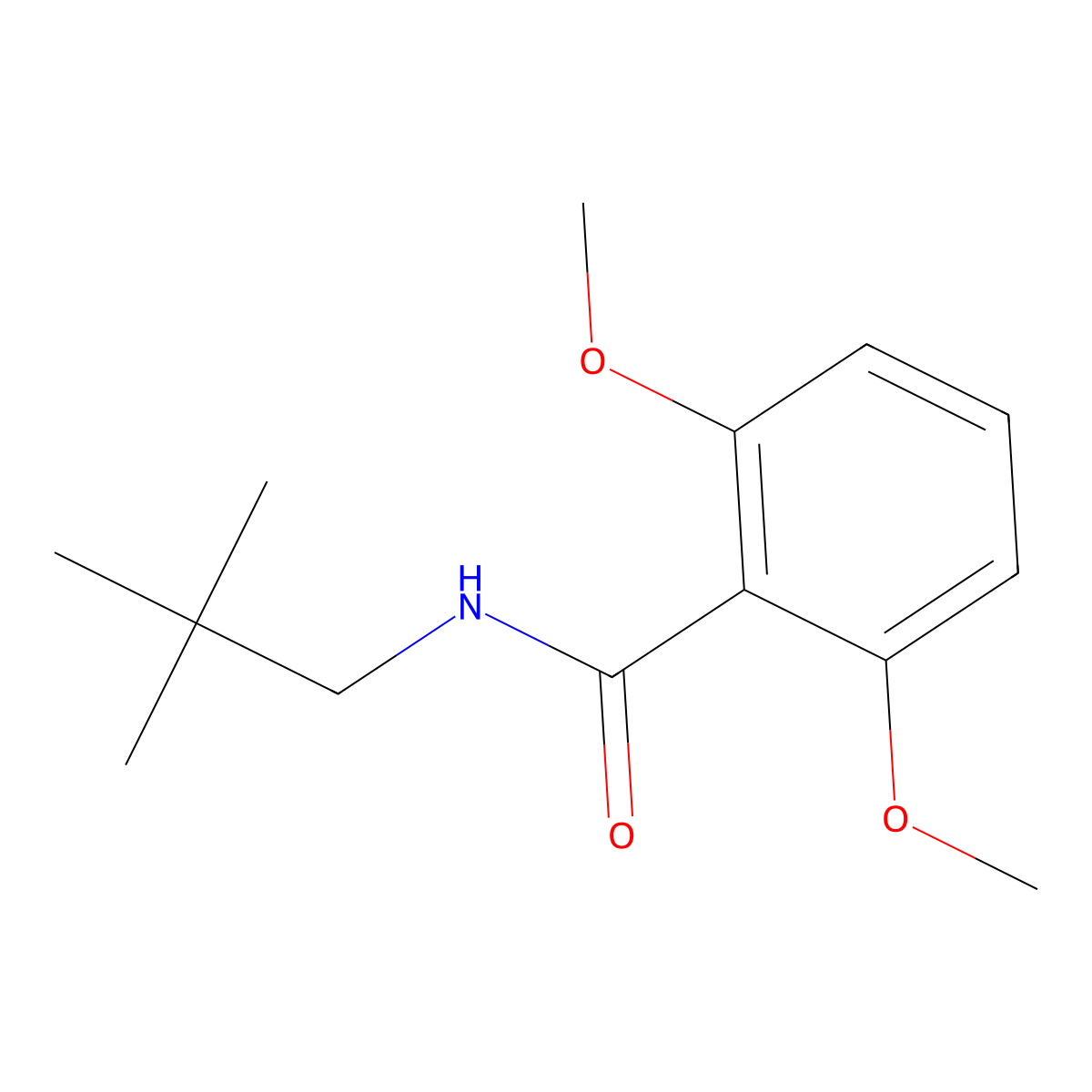 N-(2,2-Dimethylpropyl)-2,6-dimethoxybenzamide molecular structure, CAS 2212695-49-1
